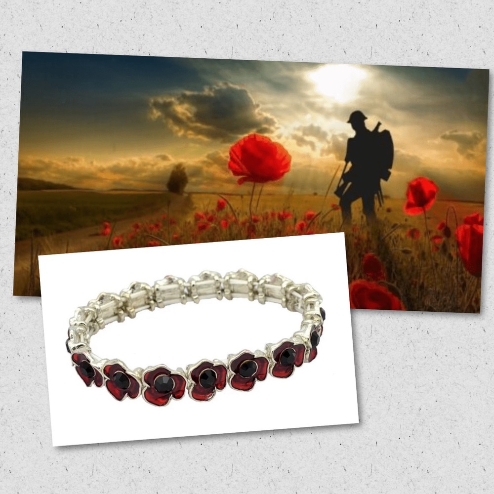 $6 POPPY BRACELET. NEW. STAINLESS STEEL. $6 if bundled